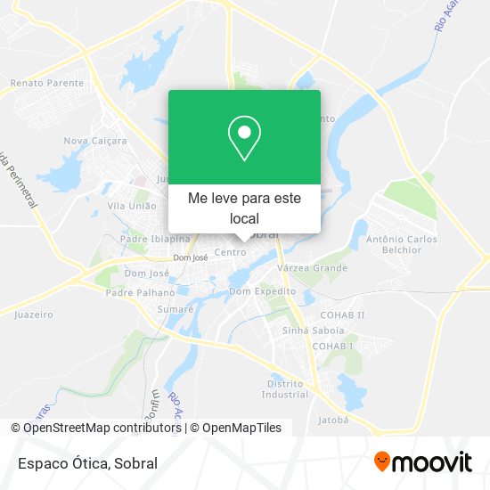 Espaco Ótica mapa