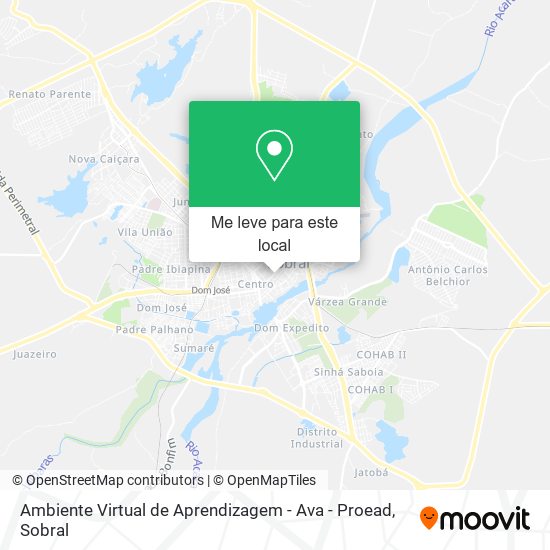 Ambiente Virtual de Aprendizagem - Ava - Proead mapa