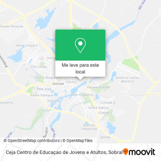 Ceja Centro de Educaçao de Jovens e Atultos mapa
