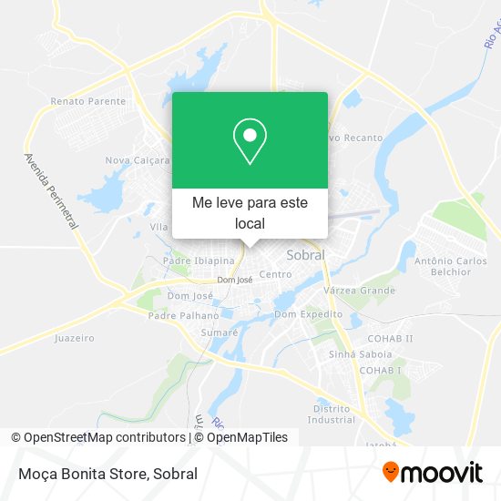 Moça Bonita Store mapa