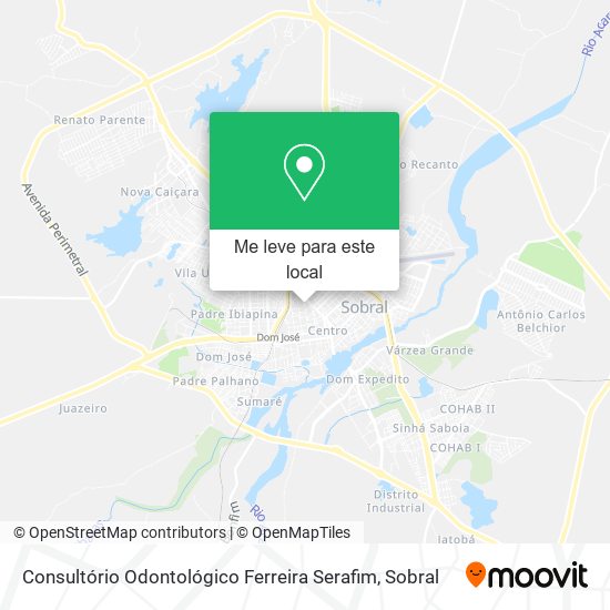 Consultório Odontológico Ferreira Serafim mapa