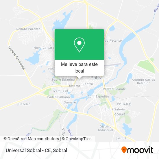 Universal Sobral - CE mapa