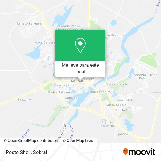 Posto Shell mapa