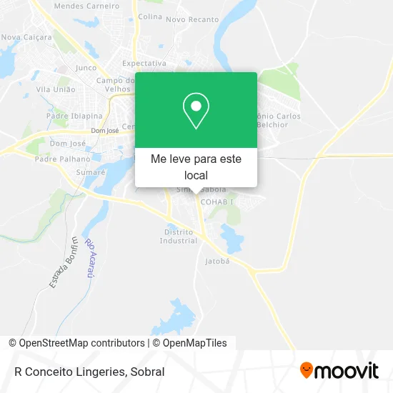 R Conceito Lingeries mapa