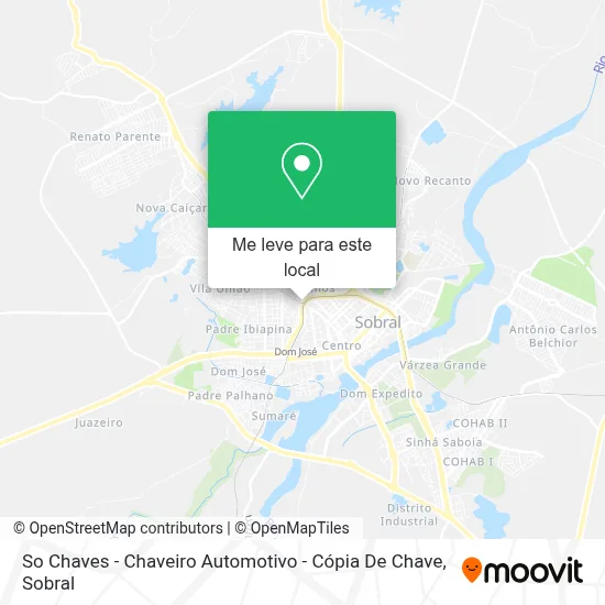 So Chaves - Chaveiro Automotivo - Cópia De Chave mapa