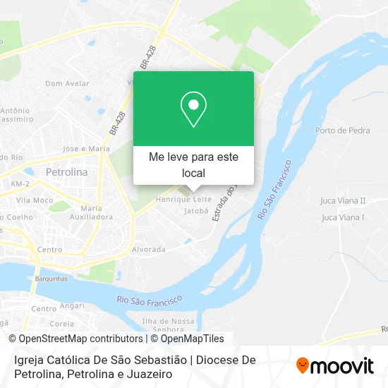 Como chegar até Igreja Católica De São Sebastião | Diocese De Petrolina ...