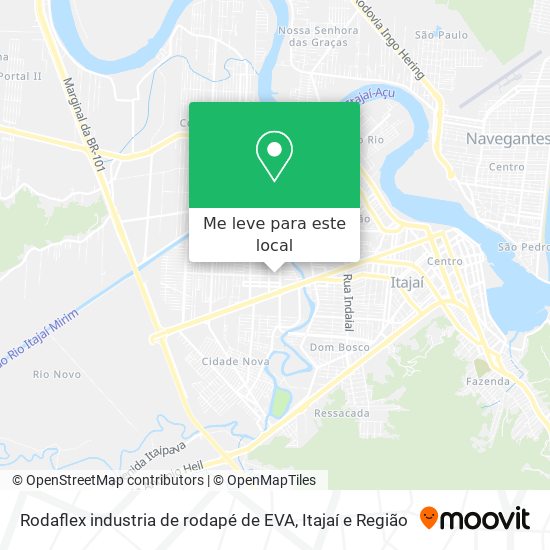 Rodaflex industria de rodapé de EVA mapa