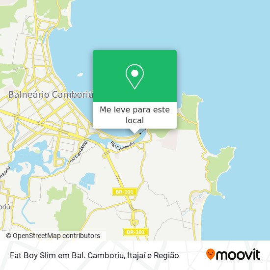 Fat Boy Slim em Bal. Camboriu mapa