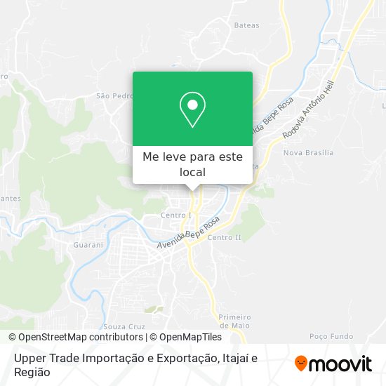 Upper Trade Importação e Exportação mapa