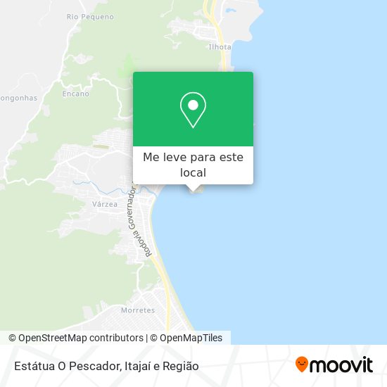 Estátua O Pescador mapa