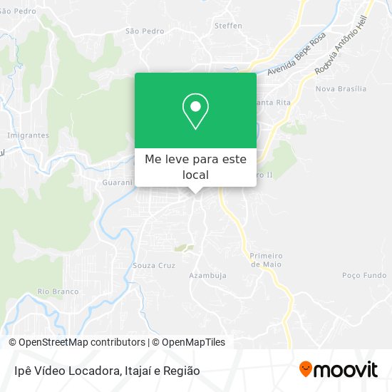 Ipê Vídeo Locadora mapa