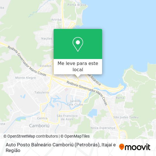 Auto Posto Balneário Camboriú (Petrobrás) mapa