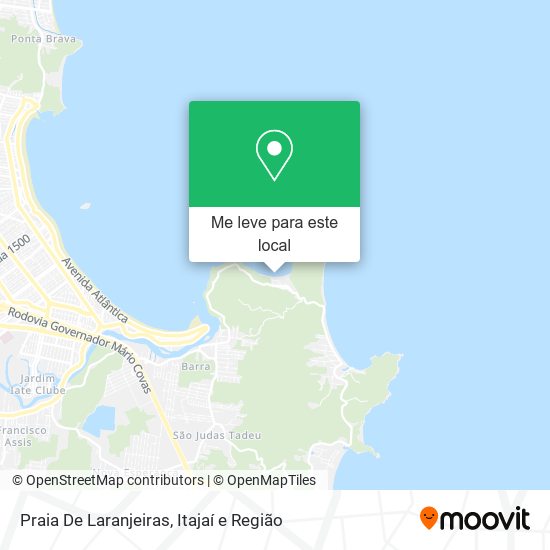 Praia De Laranjeiras mapa
