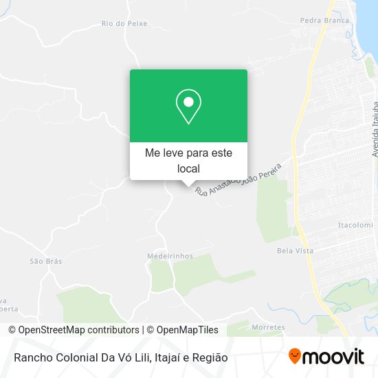 Rancho Colonial Da Vó Lili mapa