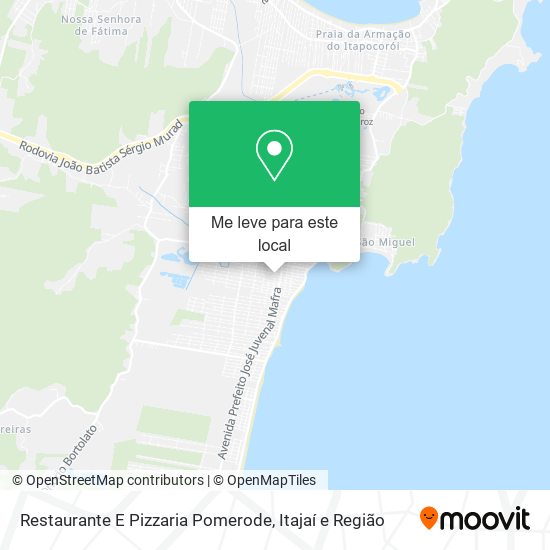 Restaurante E Pizzaria Pomerode mapa