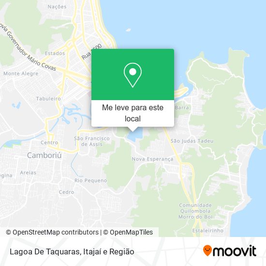 Lagoa De Taquaras mapa