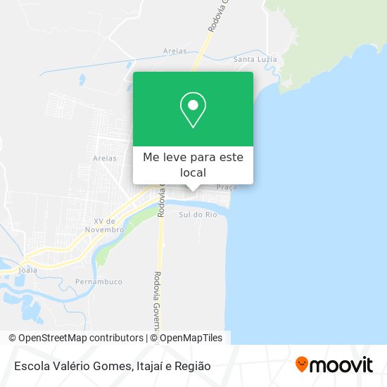 Escola Valério Gomes mapa