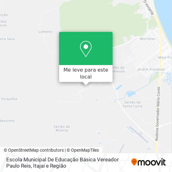Escola Municipal De Educação Básica Vereador Paulo Reis mapa