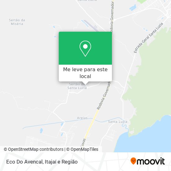 Eco Do Avencal mapa