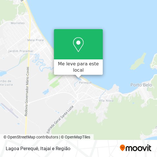 Lagoa Perequê mapa