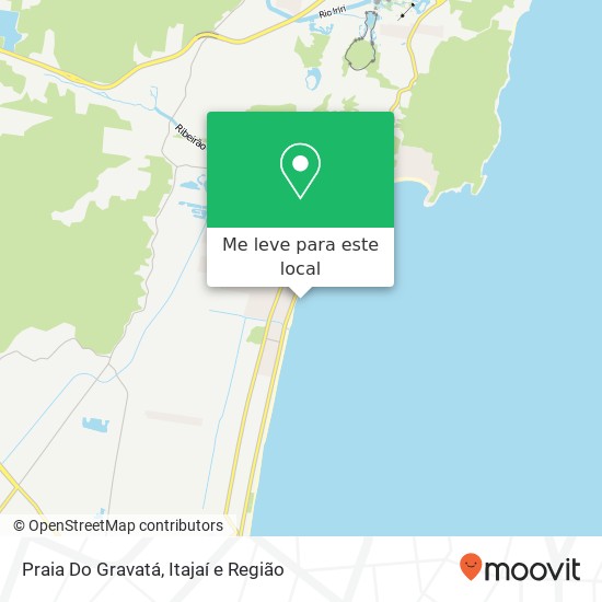 Praia Do Gravatá mapa