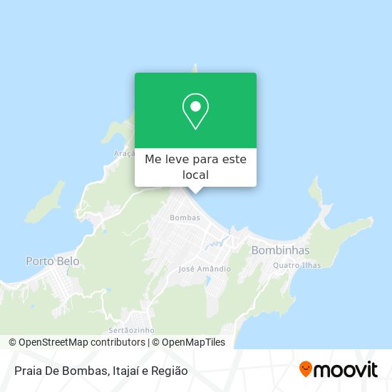 Praia De Bombas mapa