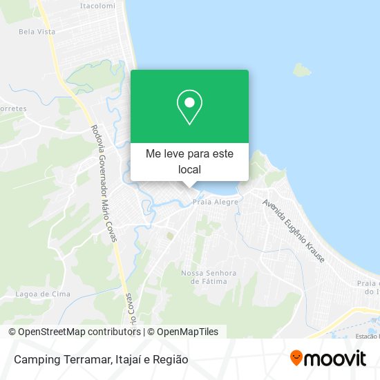 Camping Terramar mapa