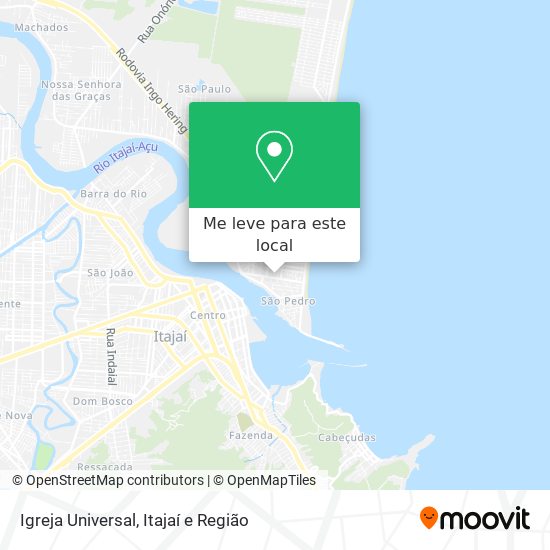 Igreja Universal mapa