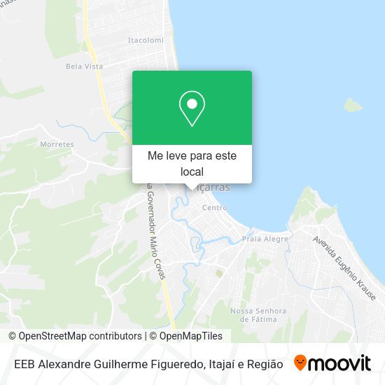 EEB Alexandre Guilherme Figueredo mapa
