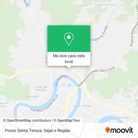 Posto Santa Tereza mapa