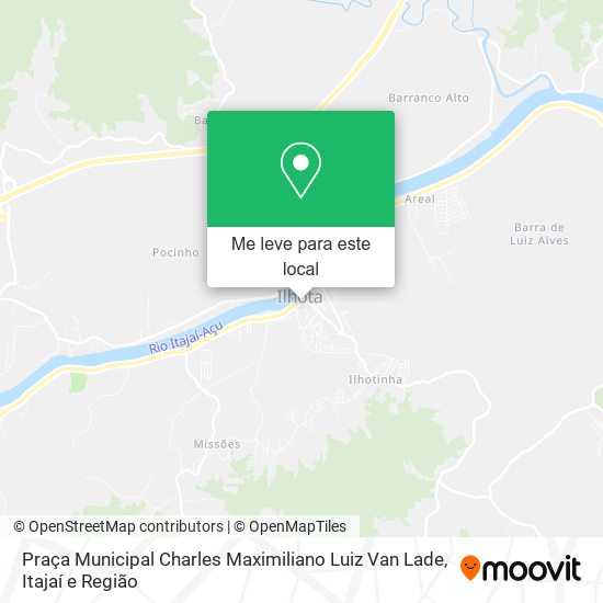 Praça Municipal Charles Maximiliano Luiz Van Lade mapa