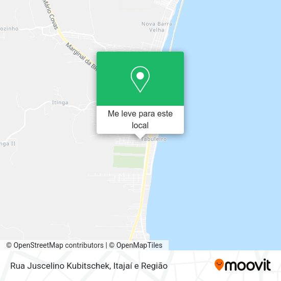 Rua Juscelino Kubitschek mapa