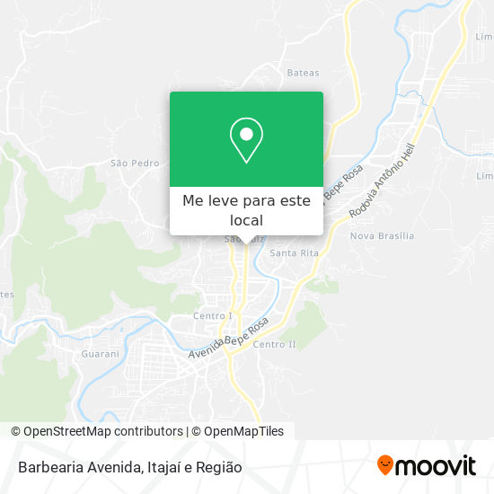 Barbearia Avenida mapa