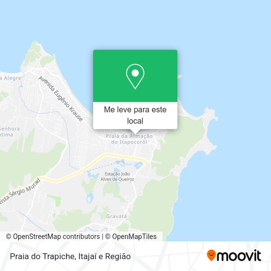 Praia do Trapiche mapa