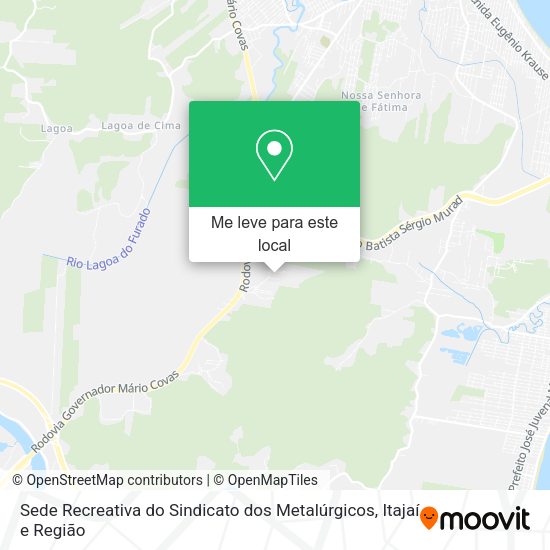Sede Recreativa do Sindicato dos Metalúrgicos mapa