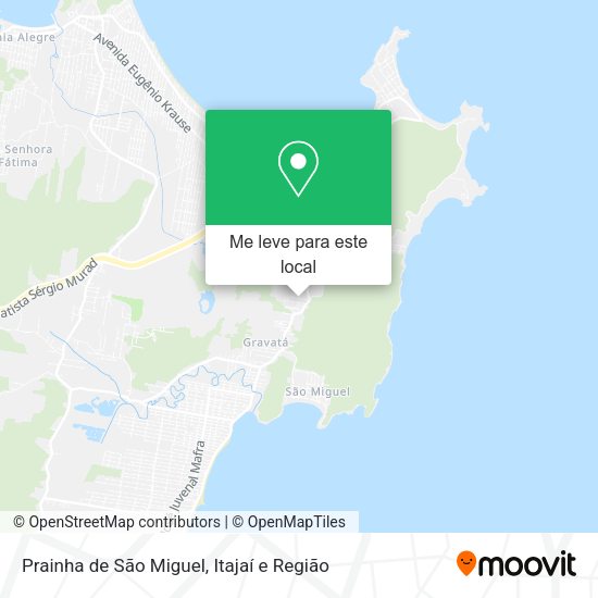 Prainha de São Miguel mapa