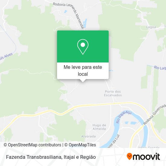 Fazenda Transbrasiliana mapa