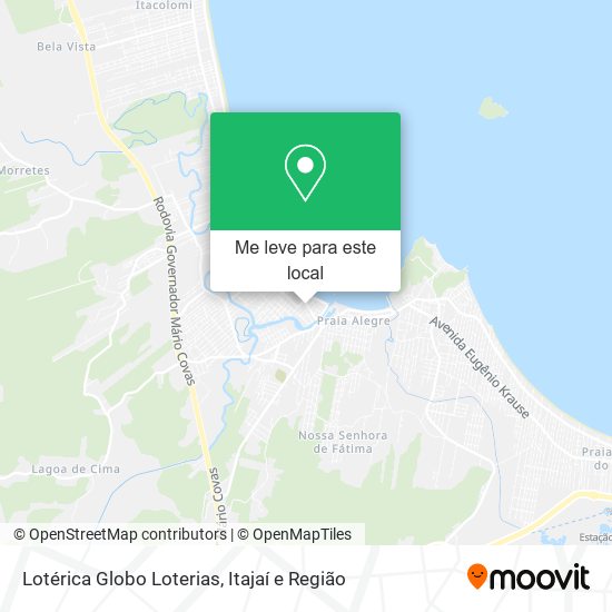 Lotérica Globo Loterias mapa