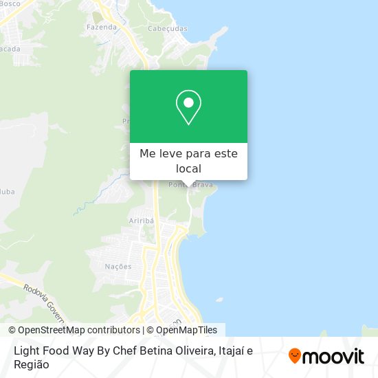 Light Food Way By Chef Betina Oliveira mapa