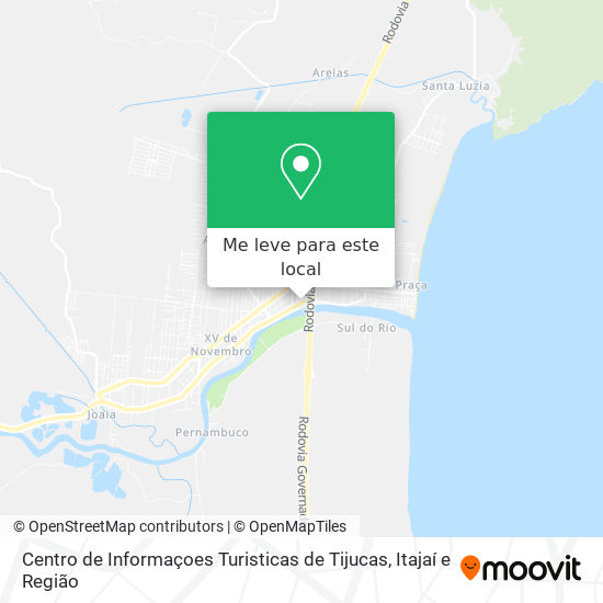 Centro de Informaçoes Turisticas de Tijucas mapa