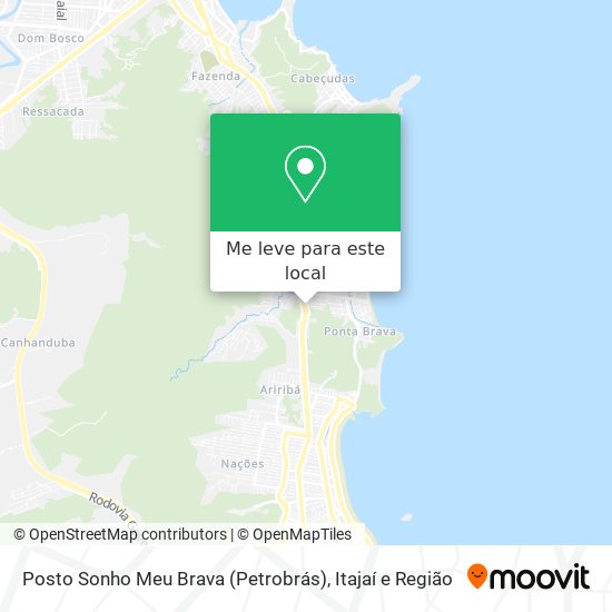 Posto Sonho Meu Brava (Petrobrás) mapa