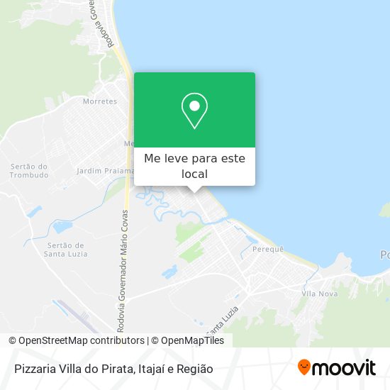 Pizzaria Villa do Pirata mapa
