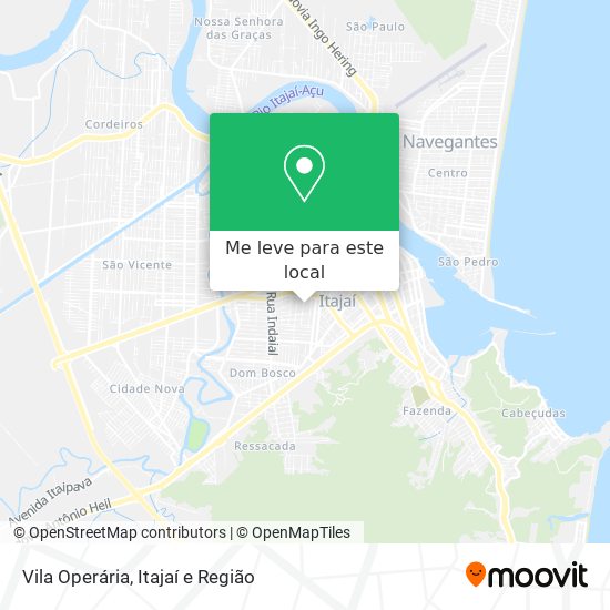 Vila Operária mapa