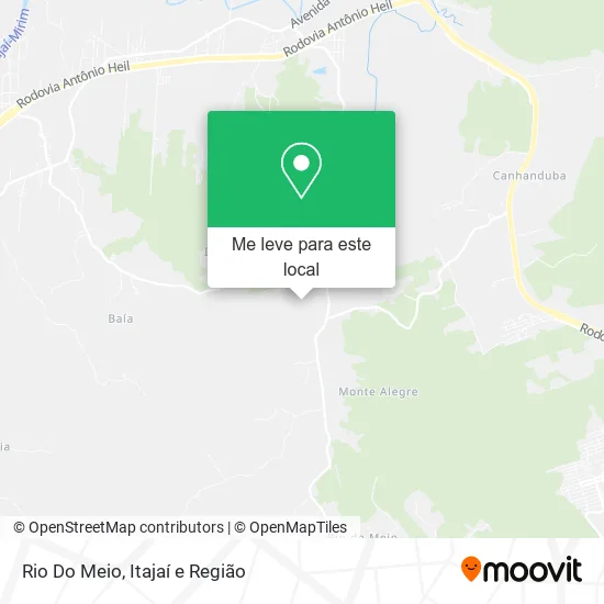 Rio Do Meio mapa
