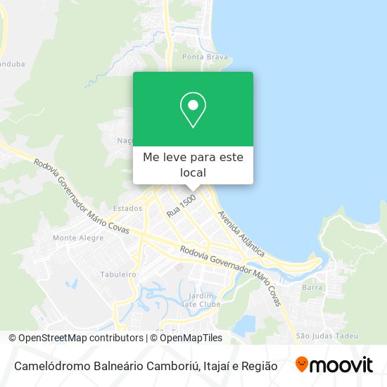 Camelódromo Balneário Camboriú mapa