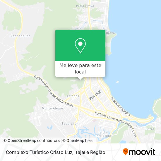 Complexo Turístico Cristo Luz mapa