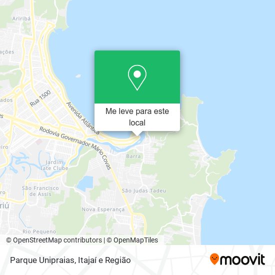 Parque Unipraias mapa