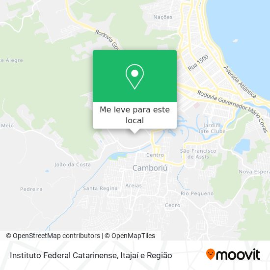 Instituto Federal Catarinense mapa