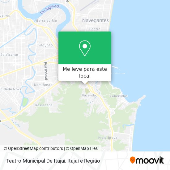 Teatro Municipal De Itajaí mapa
