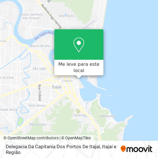 Delegacia Da Capitania Dos Portos De Itajaí mapa